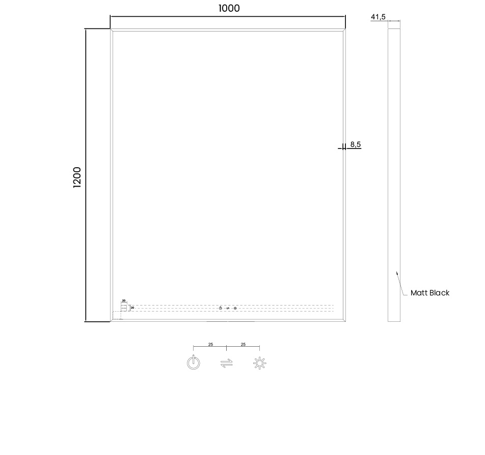 Dimensions: W 100 x H120 cm (hover)
